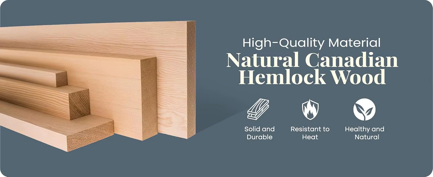 Refynce™ Home Wellness Sauna System – 2 Person Infrared Sauna with Red Light Therapy