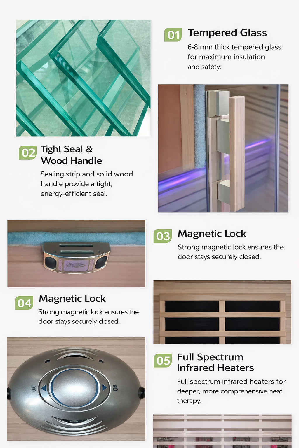 Refynce 3-Person Full Spectrum Infrared Home Sauna