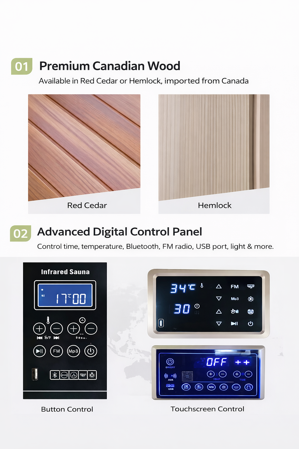 Refynce 3-Person Full Spectrum Infrared Home Sauna
